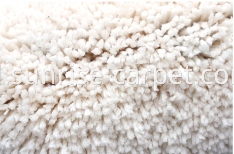 Microfiber Soft Shaggy Carpet Ivory Color